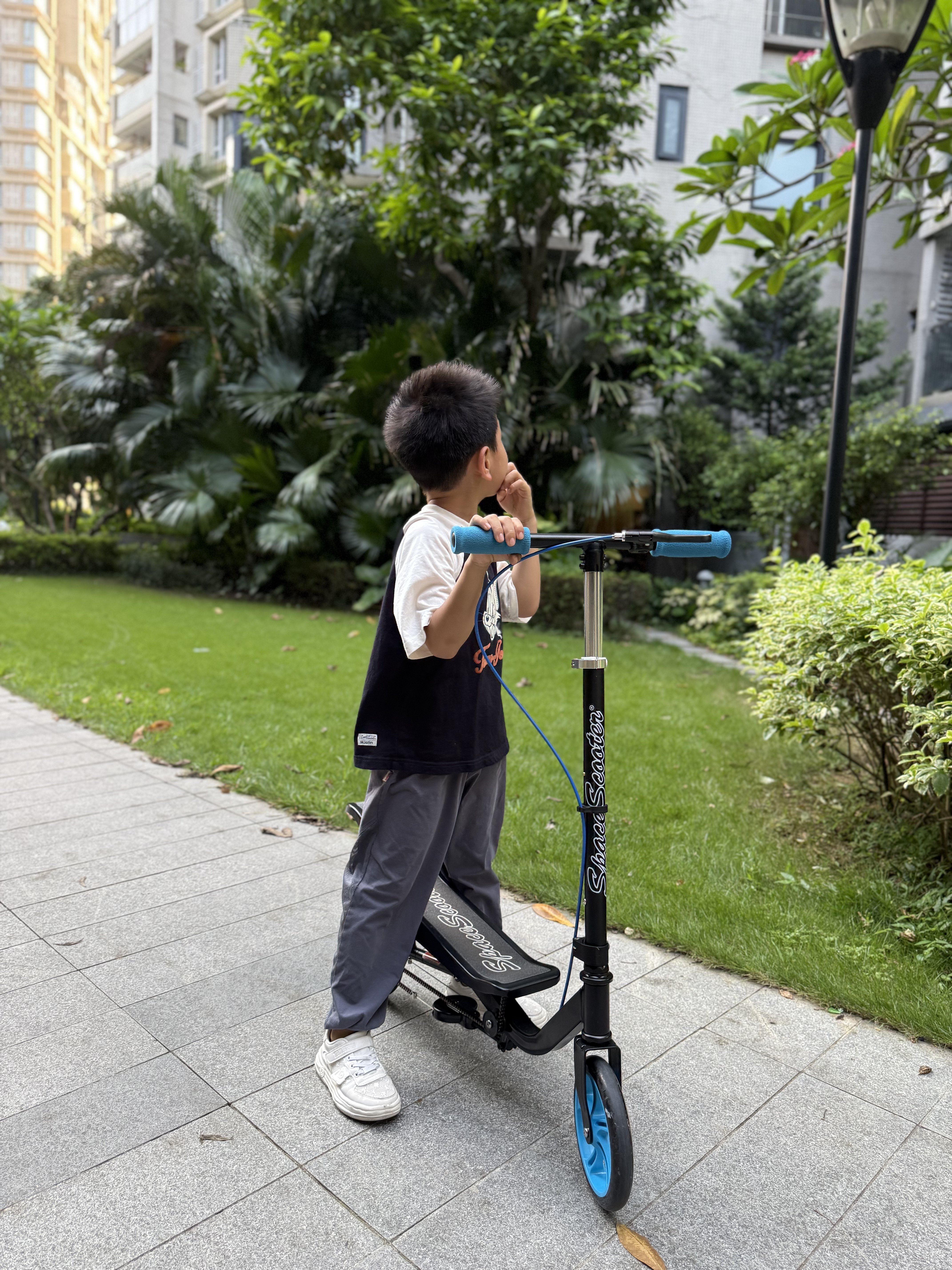 Космический самокат Space Scooter X560 складной педальный для детей и взрослых тренажер баланса photo review
