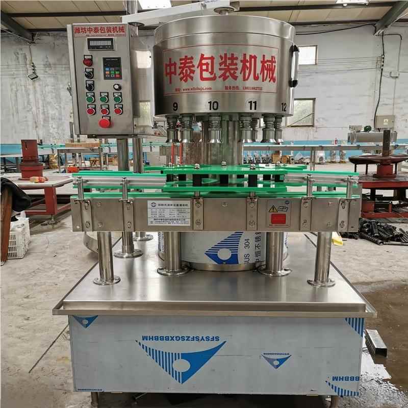 酒白饮料果灌汁装机 GCP-12B果酒保健酒回转式灌定量装机 液体灌