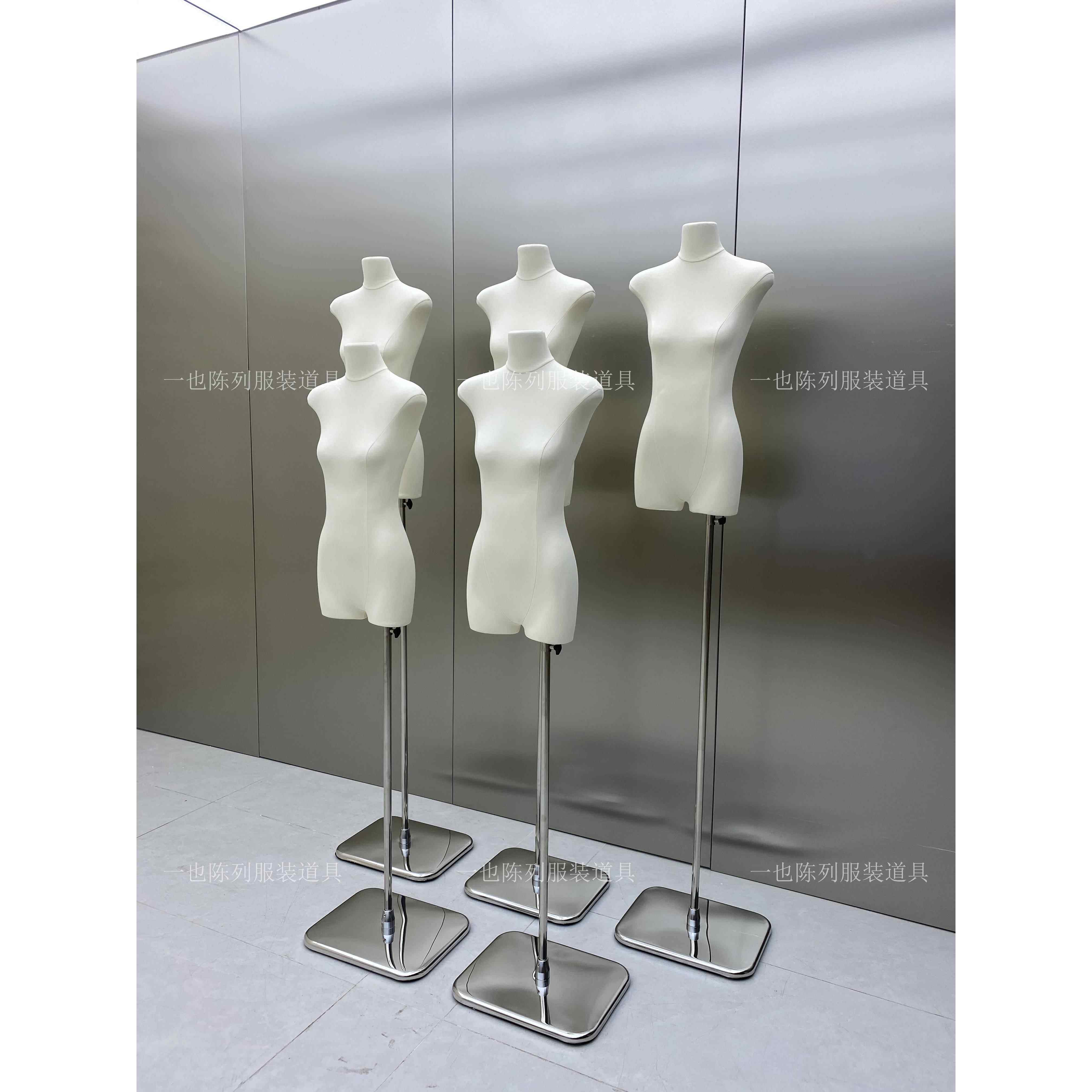 服装店女模特半长女装广州平面模特展示架婚纱橱窗假人人体模型女