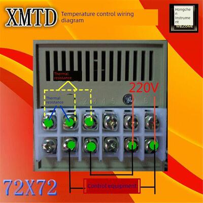 霍宇XMTD2201/2202双控数显温度调节仪数字温控仪表温度控制仪器