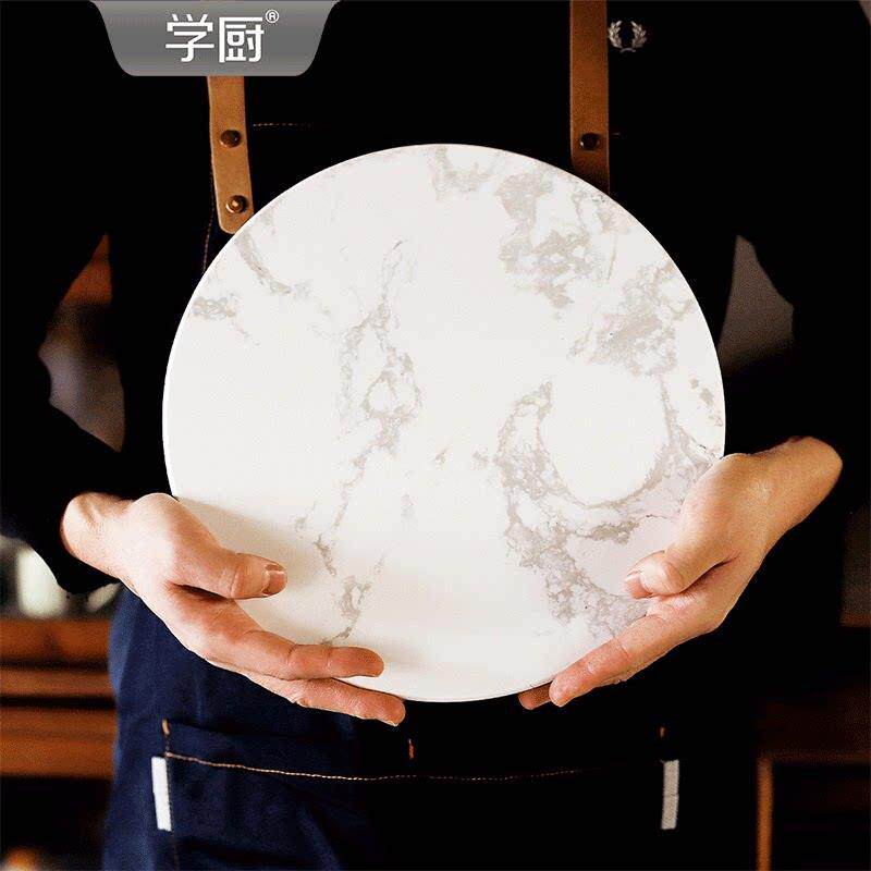 学厨蛋糕转台裱花台转盘烘焙工具生日裱花台防滑大理石岩板装饰