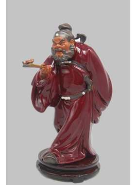 中式天师古典钟馗陶瓷摆大堂卧室客厅玄关橱柜家居书房人物艺术品