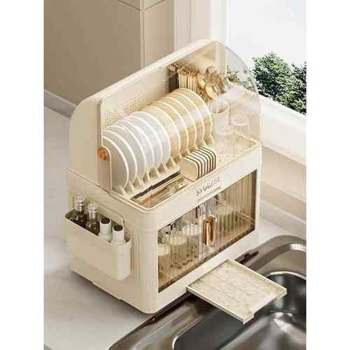 厨房碗架碗筷收纳带家用放置餐具盖碟盘沥水Fhquxxwq物架餐塑料具