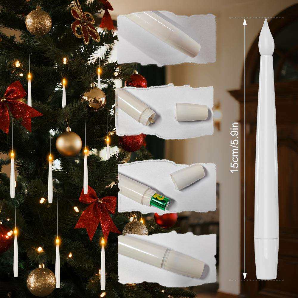 可定时6发光电子蜡烛灯仿真火苗万圣节饰品led假蜡烛圣诞节装饰品
