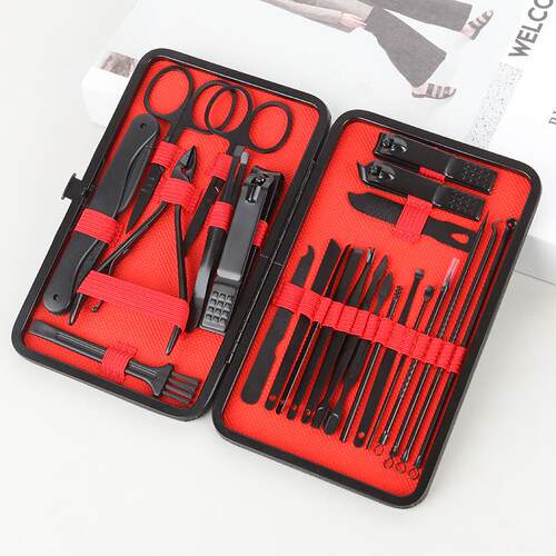 24-Piece Nail Clipper Set, Cross-Border Nail Grooming Kit, B