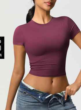 sleeves short T-shirt sports Pilates running clothes yoga