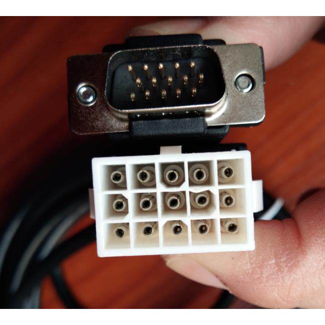 信捷伺服驱动器 编码器线DS2-20P4-AS 15针数据线 DS3电机码盘线