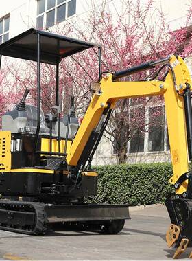 1吨小挖钩机改型众多涵洞维修mini挖掘机EZ-17