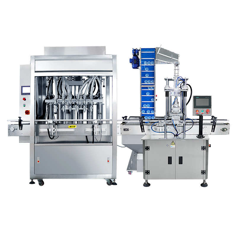 食品全自动液体灌装旋盖机自动酱料塑料瓶玻璃瓶充填机设备扭盖机