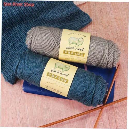 100g/ball DIY Soft Thick Wool Yarn Woolen Crochet Yarn Hand