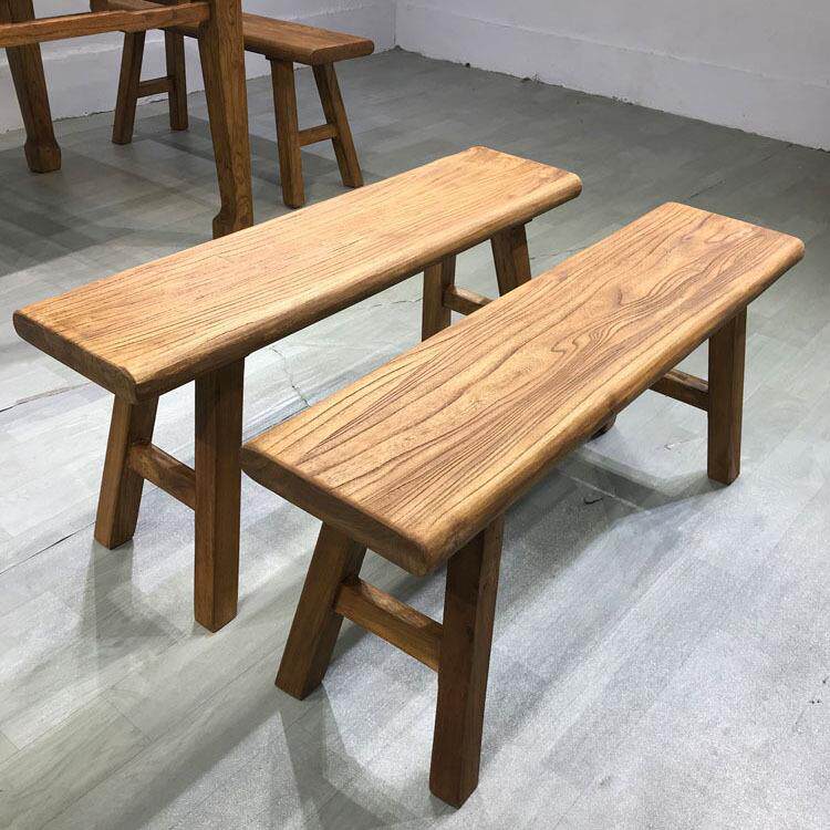 长条大板凳板凳长条餐厅复古传统做旧单人榆木凳长条门板扁担宽凳