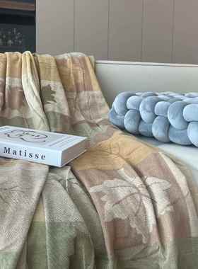 美式沙复古UVU巾网红款流毯苏发子盖毯