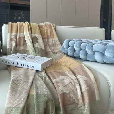 美式沙复古UVU巾网红款流毯苏发子盖毯