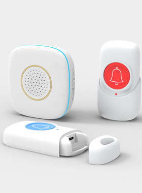 数码无线门铃433600按键门铃无线呼叫防水交流米家用音乐充电闪光