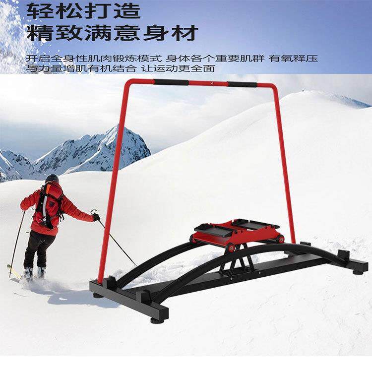 滑雪机室内模拟滑雪俱乐部双轨滑雪团体训练有氧健身摆动划雪器
