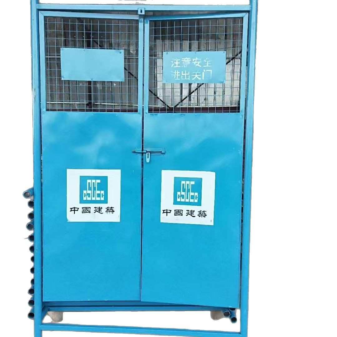 升降机建筑工地板电梯电梯冲安全门安井口防护门 工全孔电梯