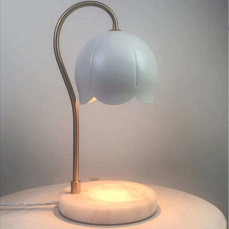 融蜡灯大理石加热香薰热熔灯融烛床头灯卧室摆件网红铃兰装饰台灯,家装灯饰光源,装饰台灯,淘宝优惠券,粉丝福利购,淘宝优惠卷