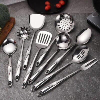 Spoon Meat Fork Cooking Tools Curved Handle Cooking Tools
