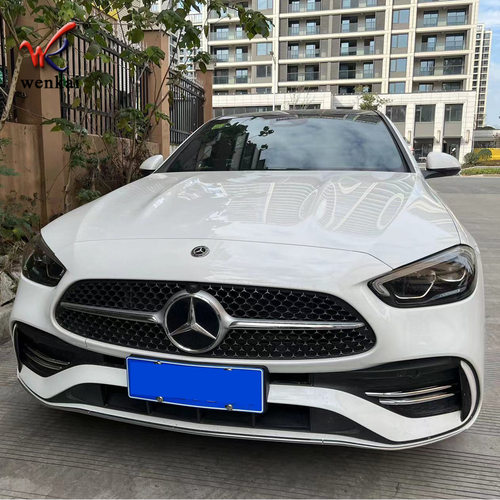 适用于22款新奔驰C200L/260L前雾灯框饰条W206雾灯亮条外饰改装