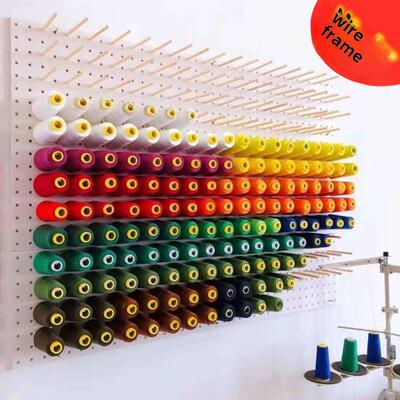 放线架缝纫线架宝塔线玉线圈架子毛线珠宝线挂墙实木洞洞板收纳架