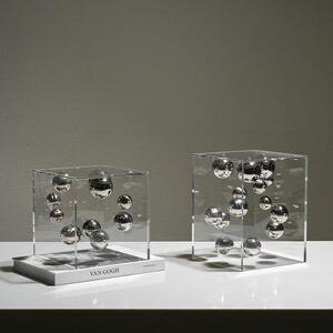 球艺贝子现代轻奢亚ZQN克力几何金属装品样板饰茶几创间意星球摆