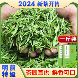 绿茶2024新茶叶(新茶叶)明前特级毛尖毛峰四川雅安蒙顶山茶高山云雾赋雅轩