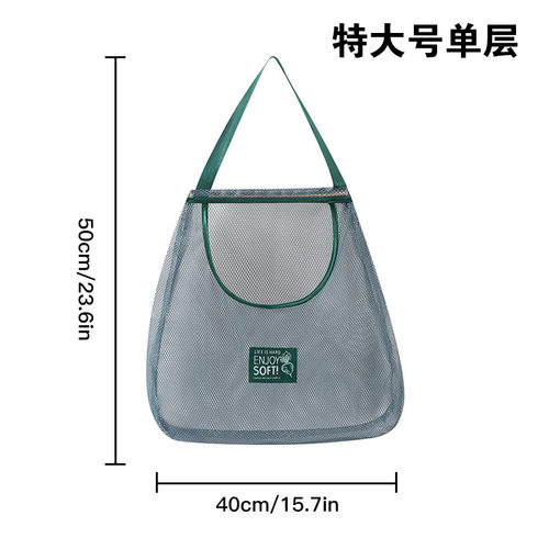 果蔬挂袋家用厨房壁挂装大蒜网兜洋葱生姜辣椒多功能收纳储物袋子