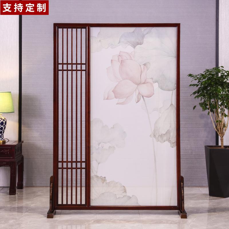 东阳雕中式古典美观装饰实画木纱座隔墙艺术风格玄关客厅屏屏木风