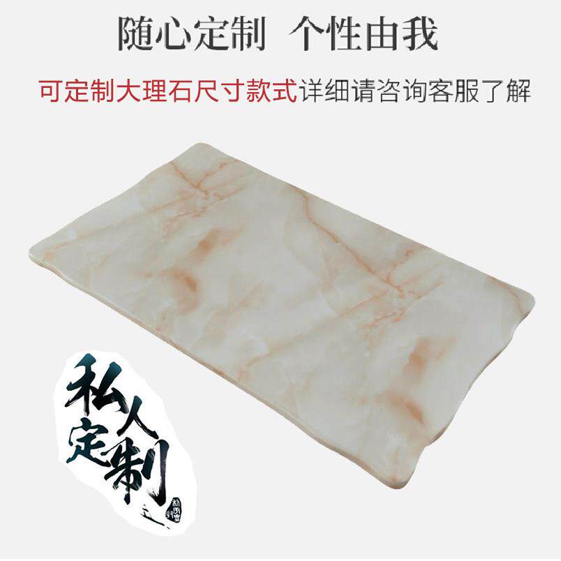 天然人造大理石台面定制茶几电视柜长方形圆桌面餐桌板材台面定做