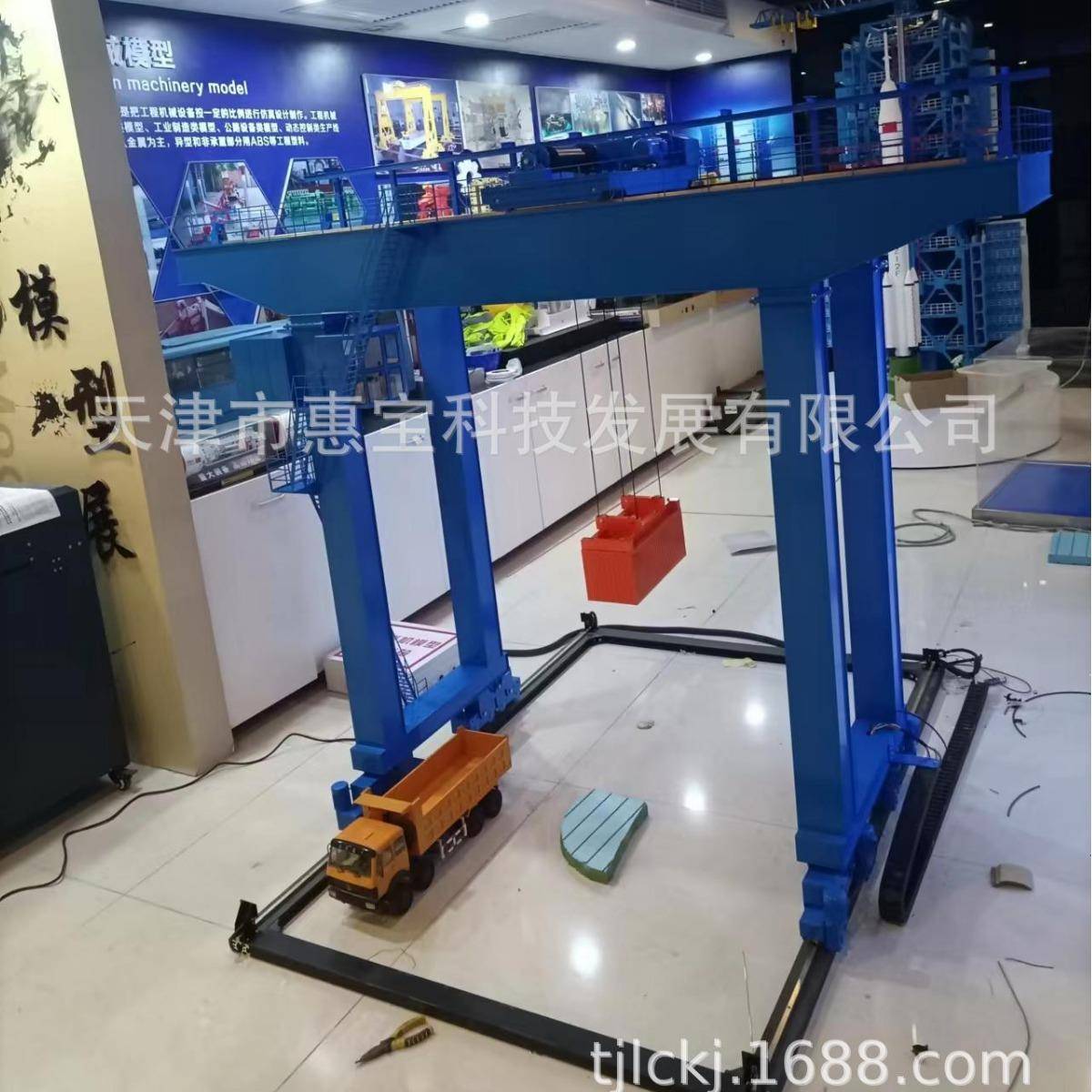 起重机模型门式桥式双梁四梁岸桥场桥起重机模型