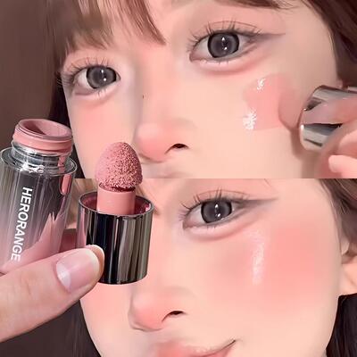 嫩妹韩系低饱和白开水液体腮红自然提气色哑光多用液蓬胀色腮红