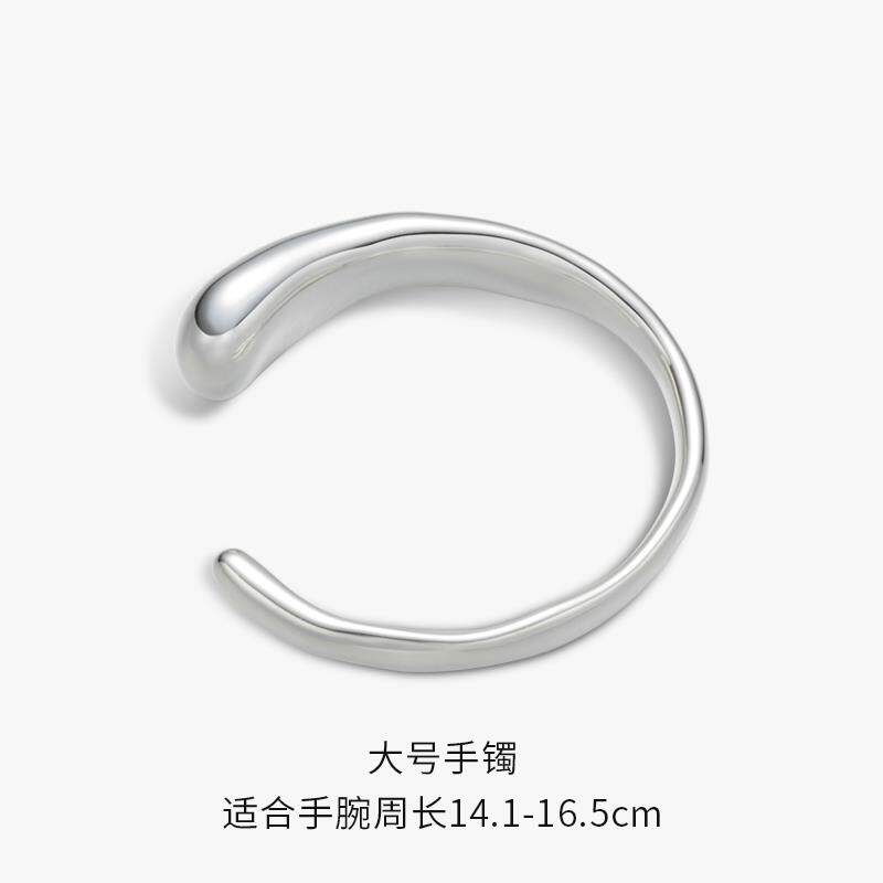 高档SUD5ROV素觉手规镯 简约不则设计银高级感92银轻奢时尚镯子女