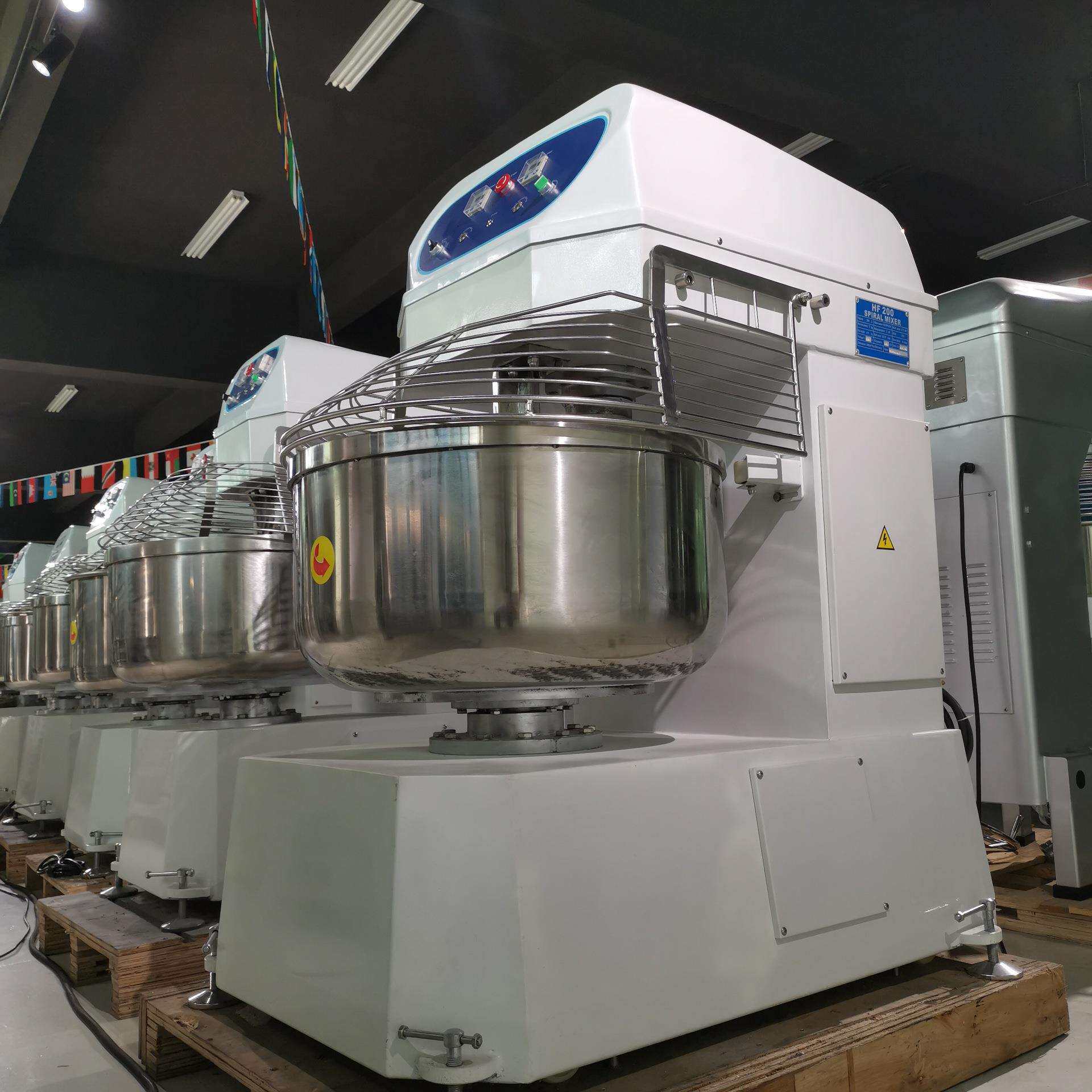 H200大型和面设备 双速双动揉面机 75公斤面粉搅拌设备和面机商用