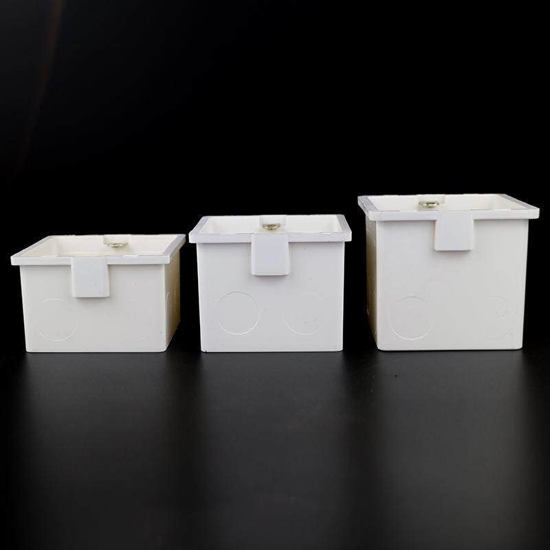 pvc86阻燃接线盒家庭装修工程使用加厚77盒品质中庸性价比强