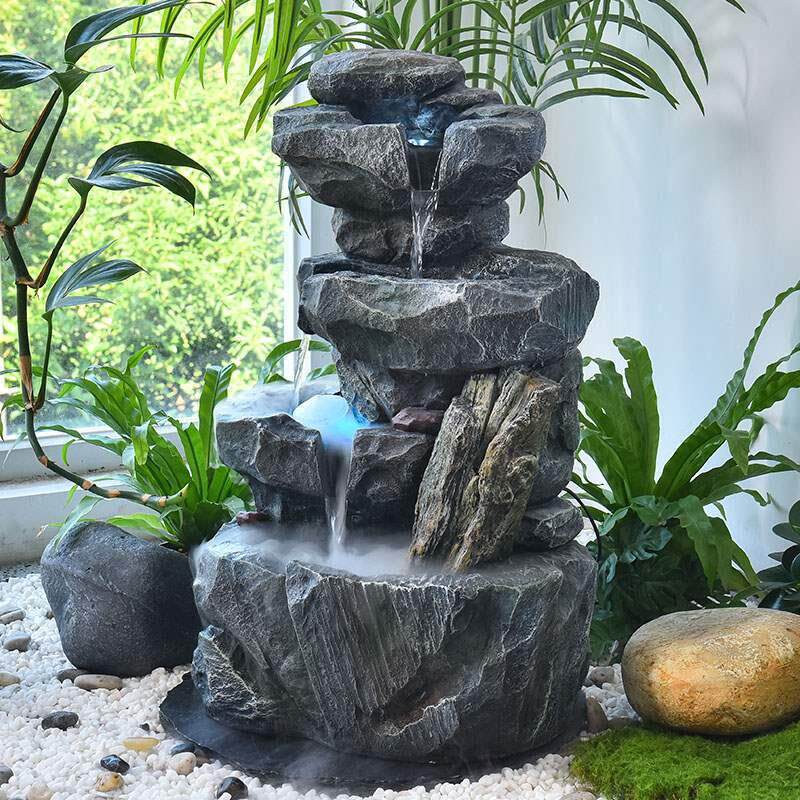 假山流水摆件循环水系喷泉庭院山水景观落地装饰