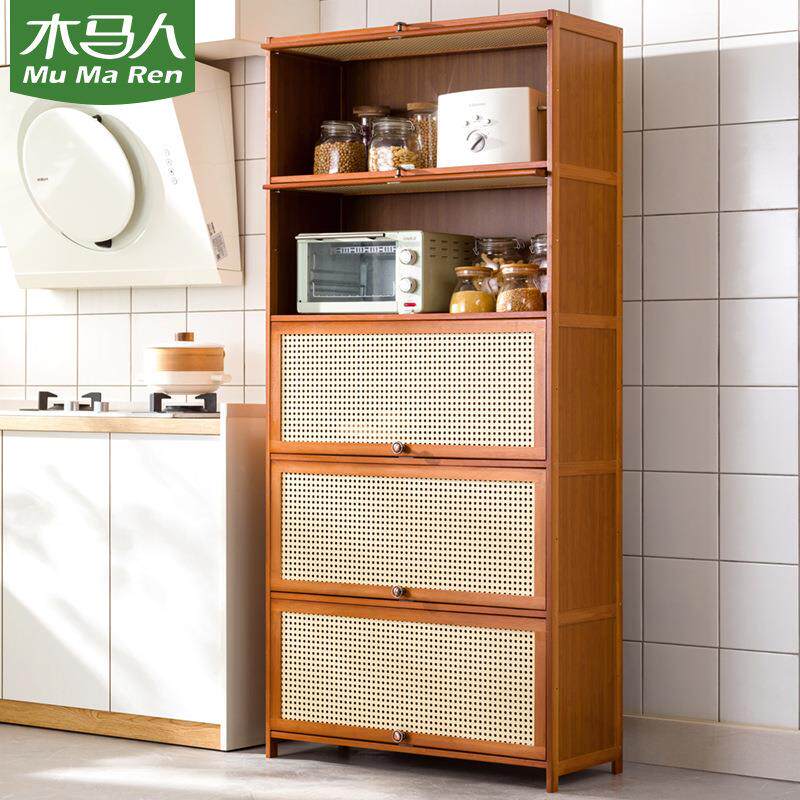 厨房餐边柜靠墙一体调料收纳柜子多功能置物柜整理架置物架收纳架