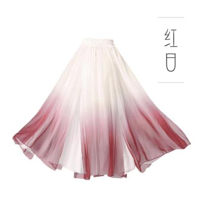 正品中风烟云黑白中国舞书简舞演出国服国演风舞蹈练功服飘逸女裙