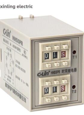 欣灵时间继电器HHS5PR往覆循环数字双时间正反转间歇断电24V220V