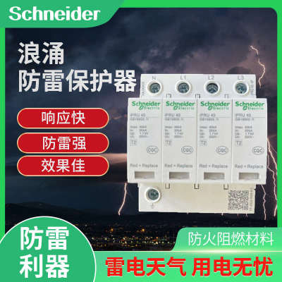 施耐德浪涌保护器IPRU4P40KA65KA20KA IPR4P防雷器避雷器电涌