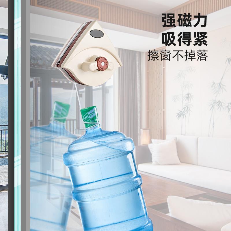 擦玻璃家用高层双层窗外可伸缩强磁双面擦窗户器刮刷清洁工具