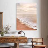 顺丰大芬村海上日出手绘油画客餐厅高级感玄关走廊电表箱遮挡装 饰