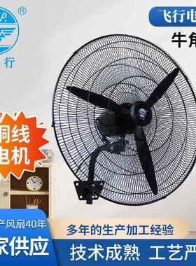 飞超牌20/26/30寸牛角壁扇工业KAC行风扇强大风力2车间风扇20V380