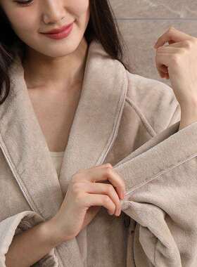 高档酒店浴袍 吸水纯棉毛巾料割绒加长浴袍 Aman安缦酒店浴袍