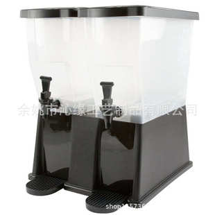 商用户外塑料饮料机饮料桶 22L长方形塑料桶冷饮果汁机自助餐容器