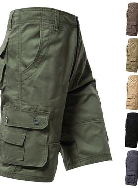 Men’s 3-Pack Multi-Pocket Cargo Shorts, Cotton, Wrinkle-Res