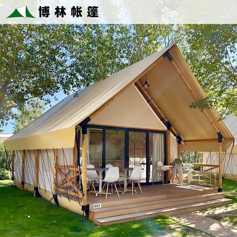 文旅野奢木屋游牧酒店帐篷度假村帐篷酒店一室一卫民宿露营帐篷