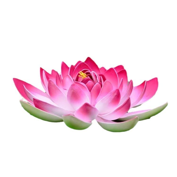 仿真EVA泡沫假荷花节庆布置道具假莲花大号60cm睡莲水上漂景装饰