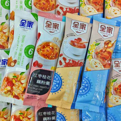 全家桂花坚果风味藕粉羹红枣枸杞冲调谷物制品冲泡饮料速溶早餐零