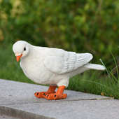 户外别墅庭院花园动物摆件小区仿真鸽子园林景观雕塑幼儿园装 饰品