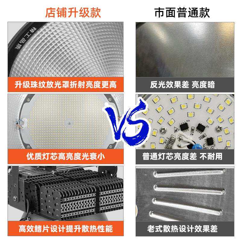 建0筑之光塔吊灯01星户塔吊灯200w超亮强探照灯外防水球场码头投